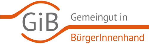 Die Abbildung zeigt das Logo der Initiative »Gemeingut in Bürgerhand«